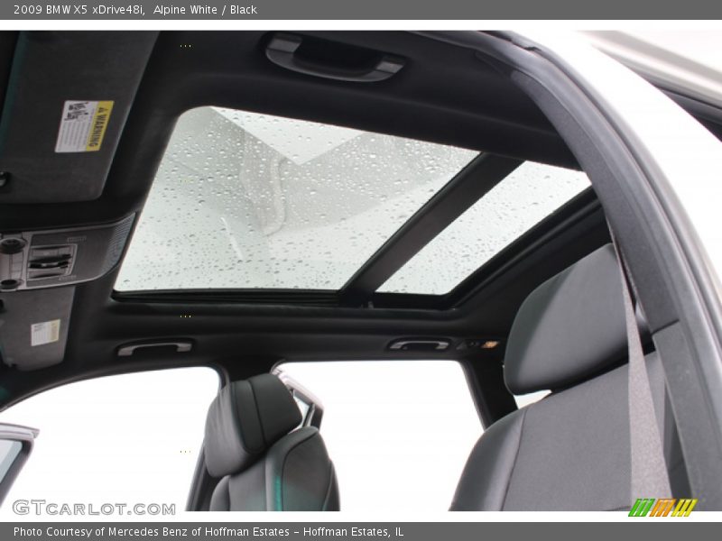 Alpine White / Black 2009 BMW X5 xDrive48i