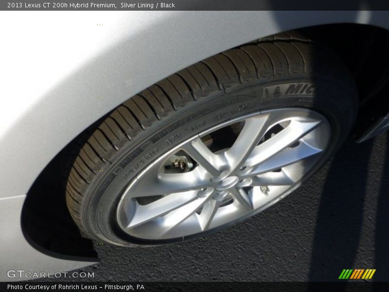 Silver Lining / Black 2013 Lexus CT 200h Hybrid Premium