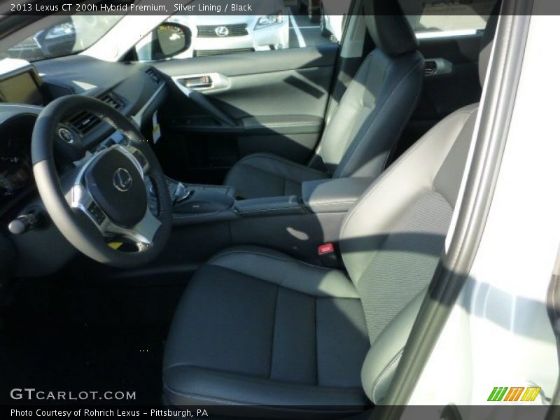 Silver Lining / Black 2013 Lexus CT 200h Hybrid Premium