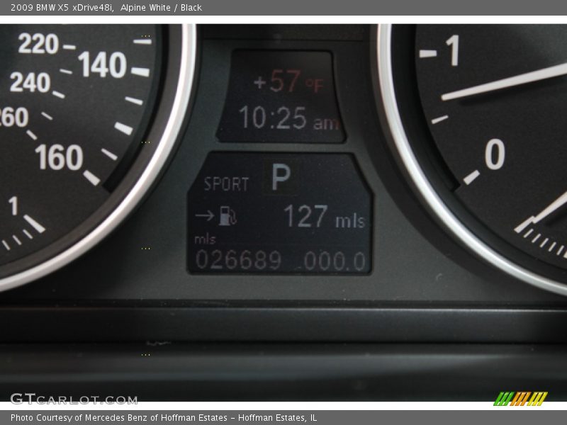 Alpine White / Black 2009 BMW X5 xDrive48i