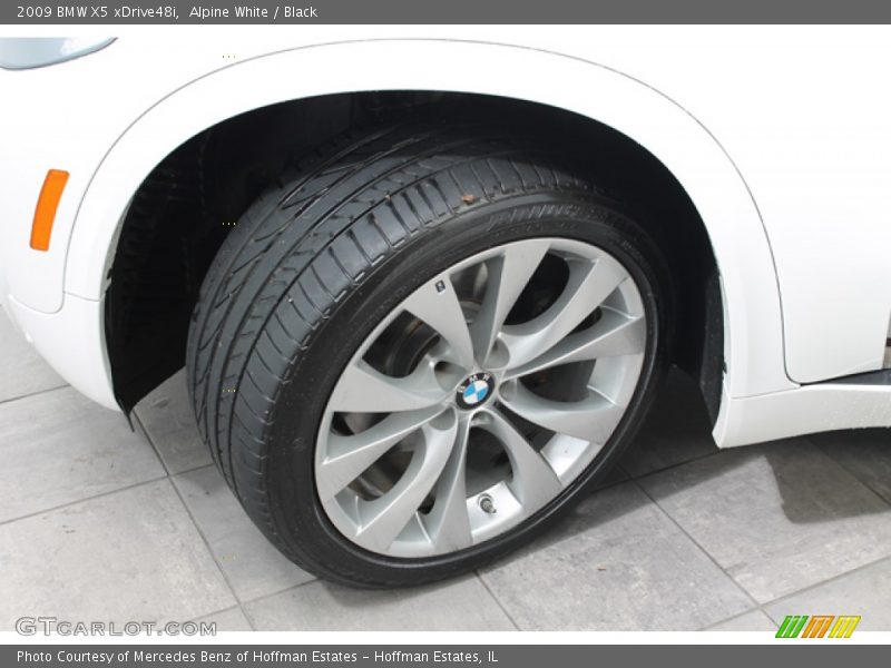 Alpine White / Black 2009 BMW X5 xDrive48i