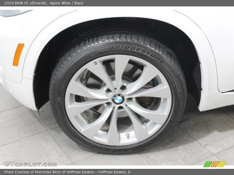 Alpine White / Black 2009 BMW X5 xDrive48i