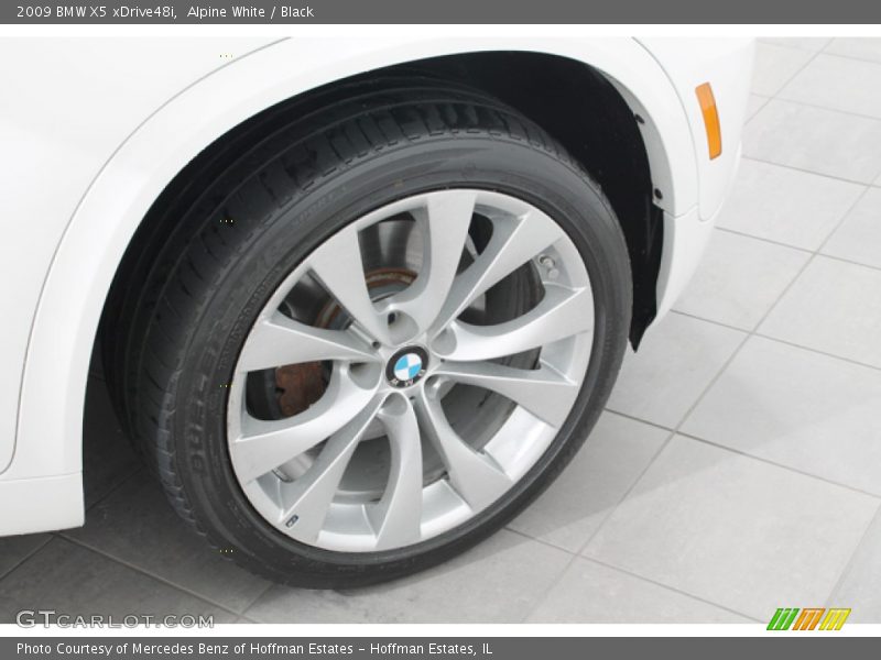 Alpine White / Black 2009 BMW X5 xDrive48i