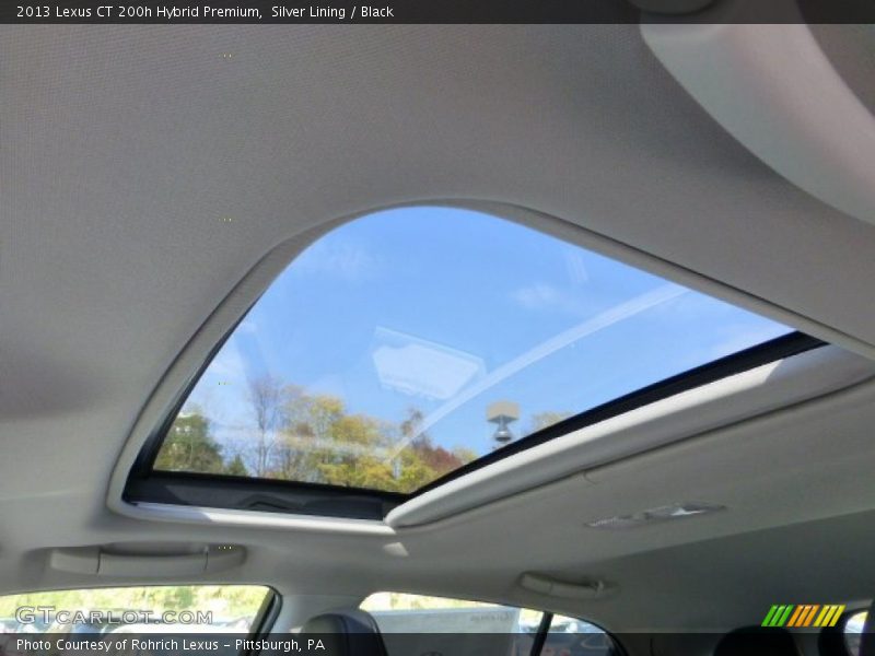 Silver Lining / Black 2013 Lexus CT 200h Hybrid Premium