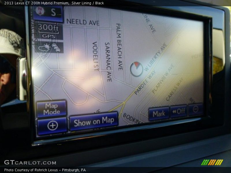 Silver Lining / Black 2013 Lexus CT 200h Hybrid Premium