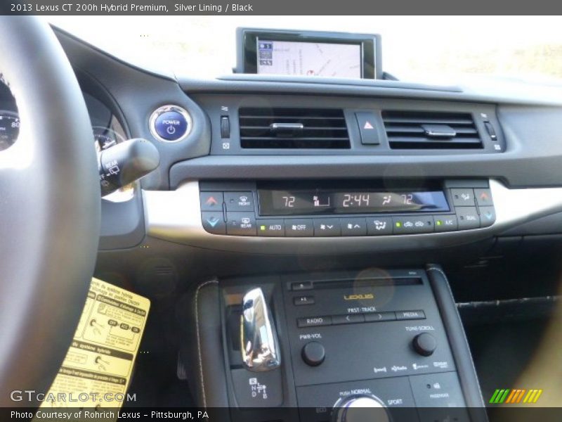 Controls of 2013 CT 200h Hybrid Premium