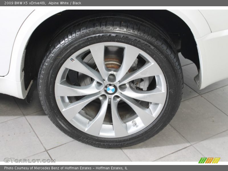 Alpine White / Black 2009 BMW X5 xDrive48i