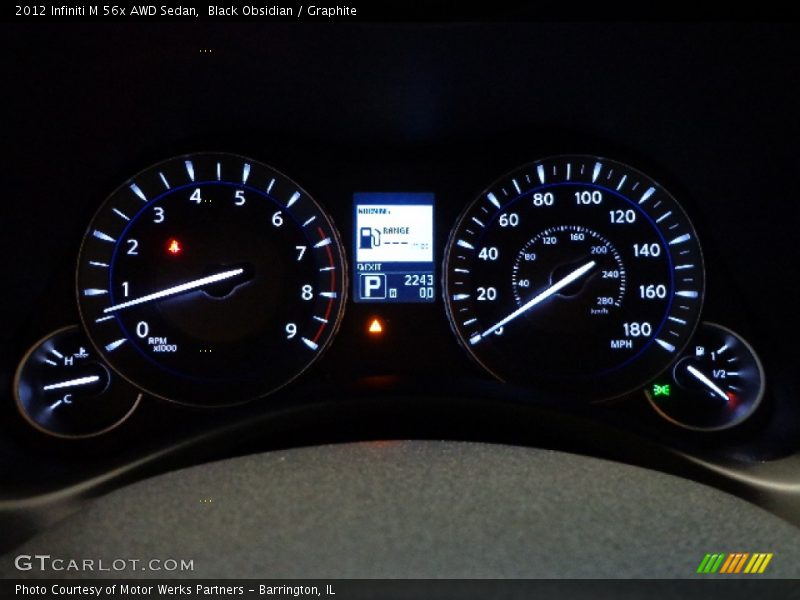  2012 M 56x AWD Sedan 56x AWD Sedan Gauges