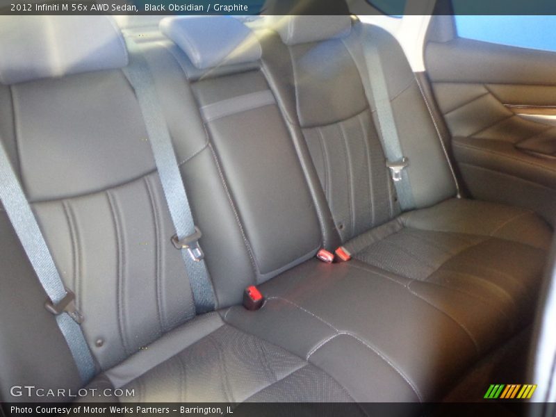 Rear Seat of 2012 M 56x AWD Sedan