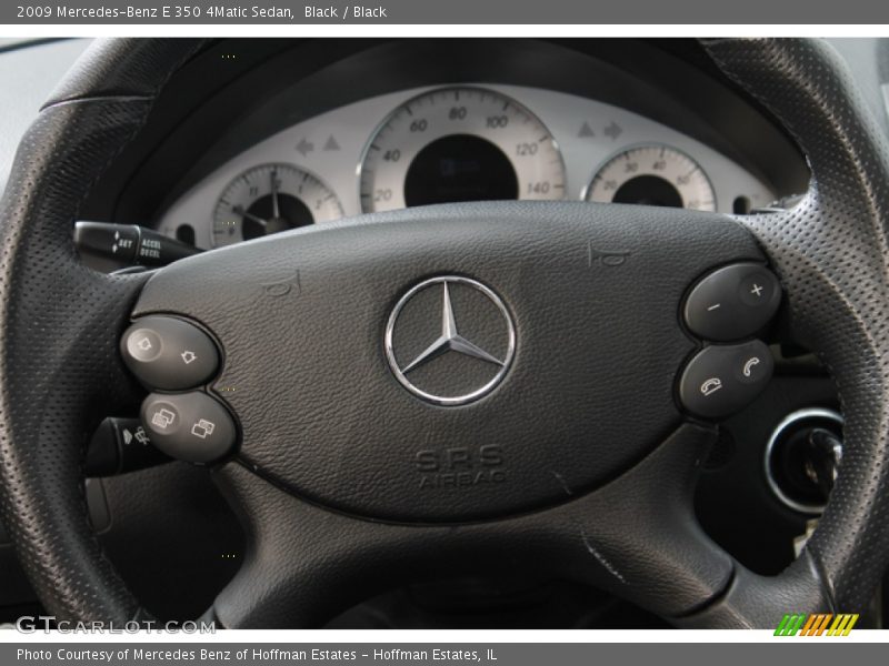 Black / Black 2009 Mercedes-Benz E 350 4Matic Sedan
