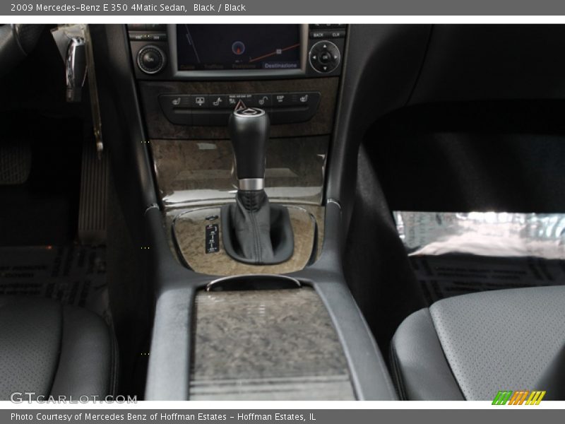 Black / Black 2009 Mercedes-Benz E 350 4Matic Sedan