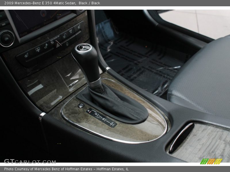 Black / Black 2009 Mercedes-Benz E 350 4Matic Sedan