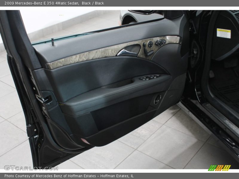 Black / Black 2009 Mercedes-Benz E 350 4Matic Sedan