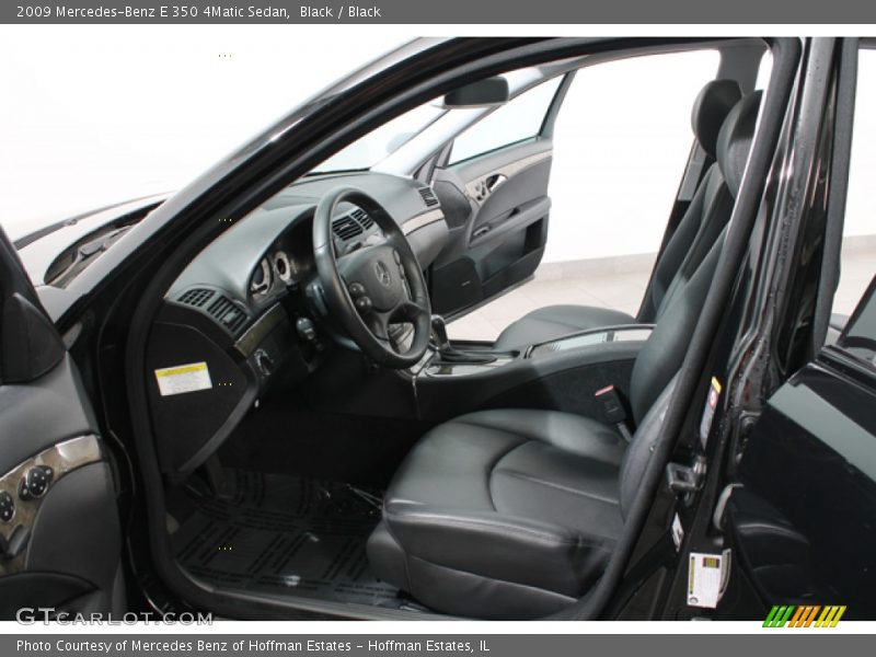 Black / Black 2009 Mercedes-Benz E 350 4Matic Sedan