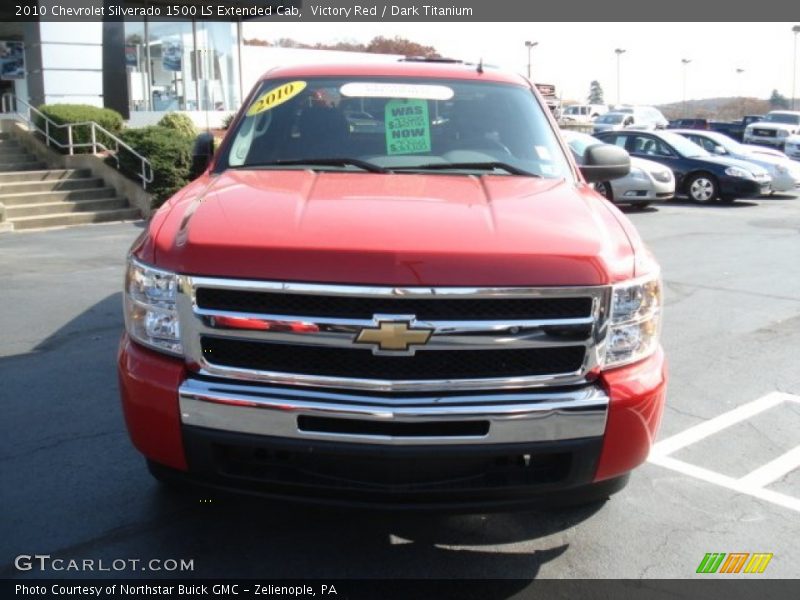 Victory Red / Dark Titanium 2010 Chevrolet Silverado 1500 LS Extended Cab
