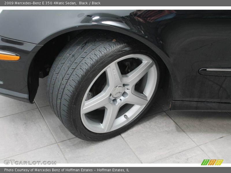 Black / Black 2009 Mercedes-Benz E 350 4Matic Sedan