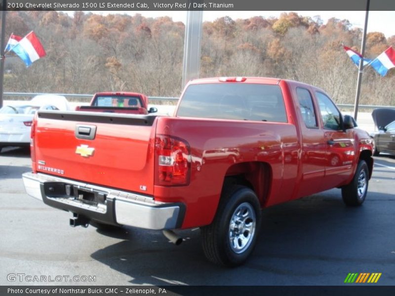 Victory Red / Dark Titanium 2010 Chevrolet Silverado 1500 LS Extended Cab