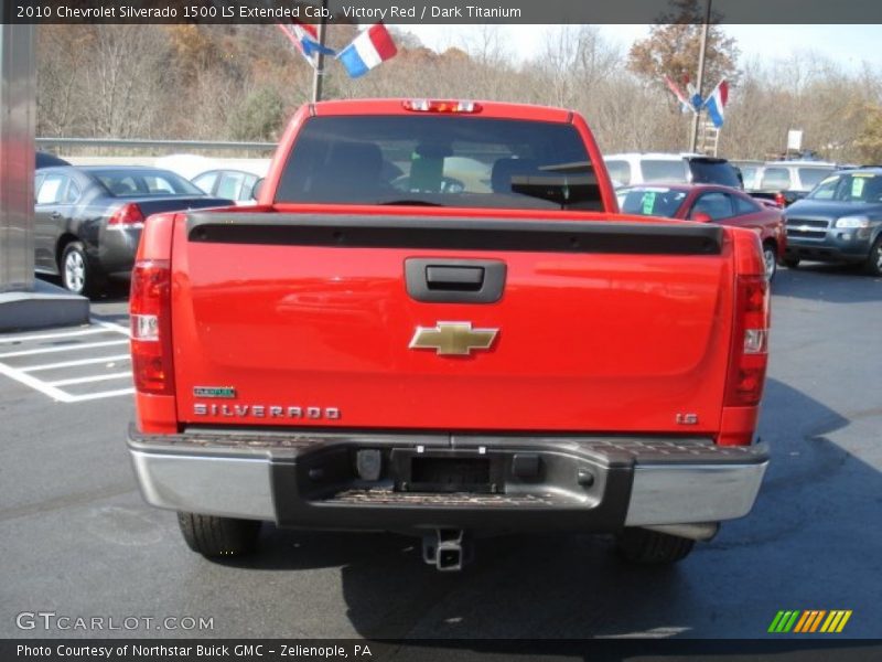 Victory Red / Dark Titanium 2010 Chevrolet Silverado 1500 LS Extended Cab