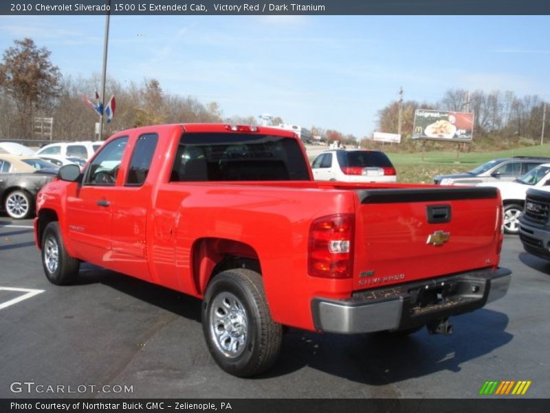 Victory Red / Dark Titanium 2010 Chevrolet Silverado 1500 LS Extended Cab