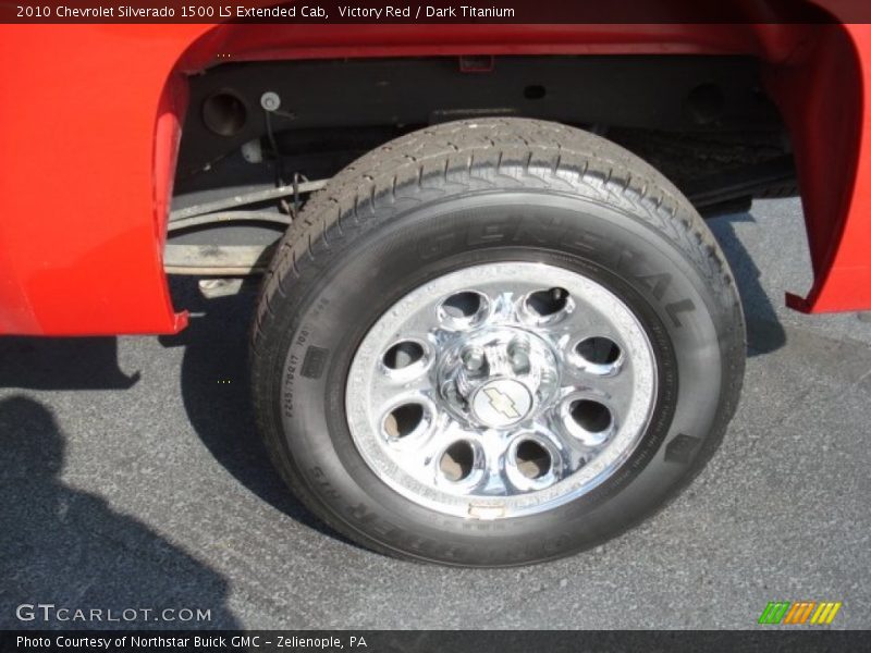 Victory Red / Dark Titanium 2010 Chevrolet Silverado 1500 LS Extended Cab