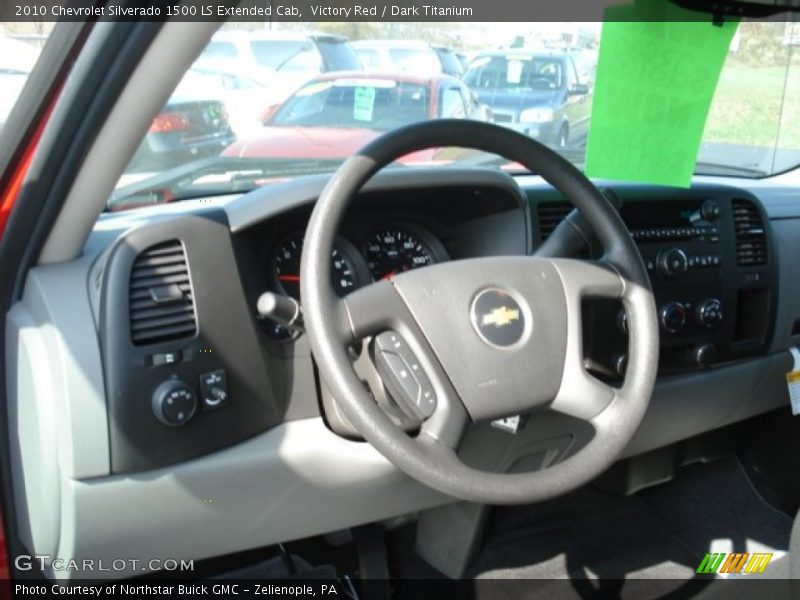 Victory Red / Dark Titanium 2010 Chevrolet Silverado 1500 LS Extended Cab