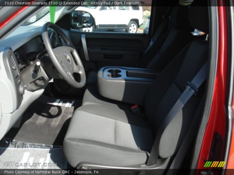 Victory Red / Dark Titanium 2010 Chevrolet Silverado 1500 LS Extended Cab