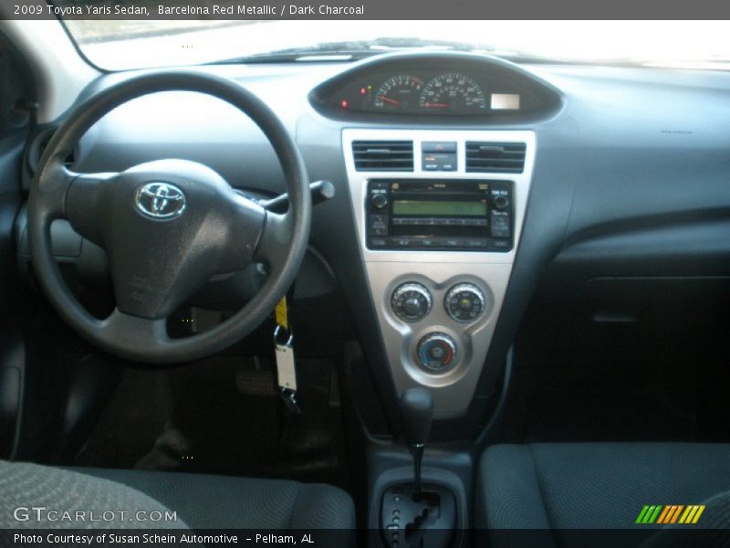 Barcelona Red Metallic / Dark Charcoal 2009 Toyota Yaris Sedan