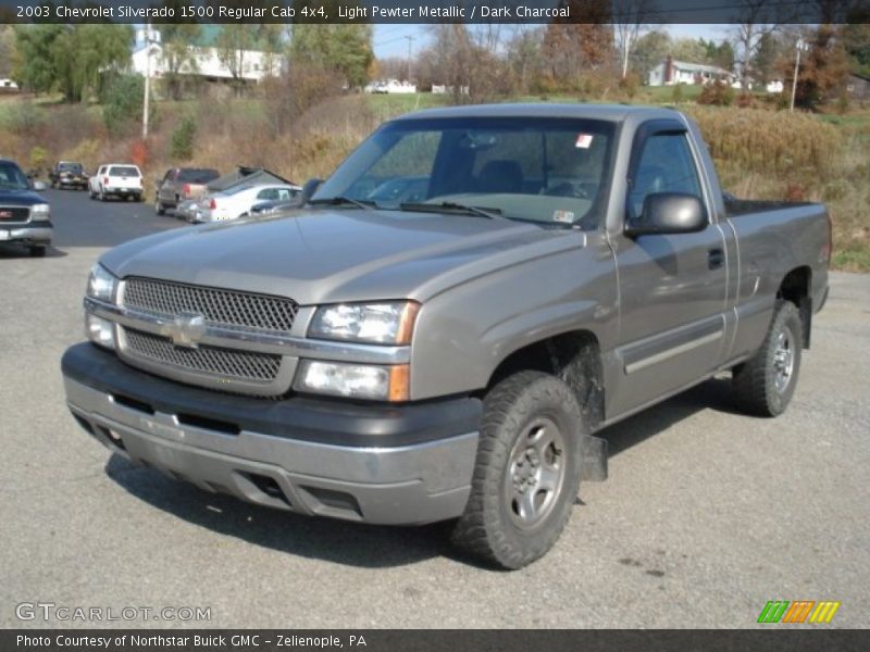 Light Pewter Metallic / Dark Charcoal 2003 Chevrolet Silverado 1500 Regular Cab 4x4