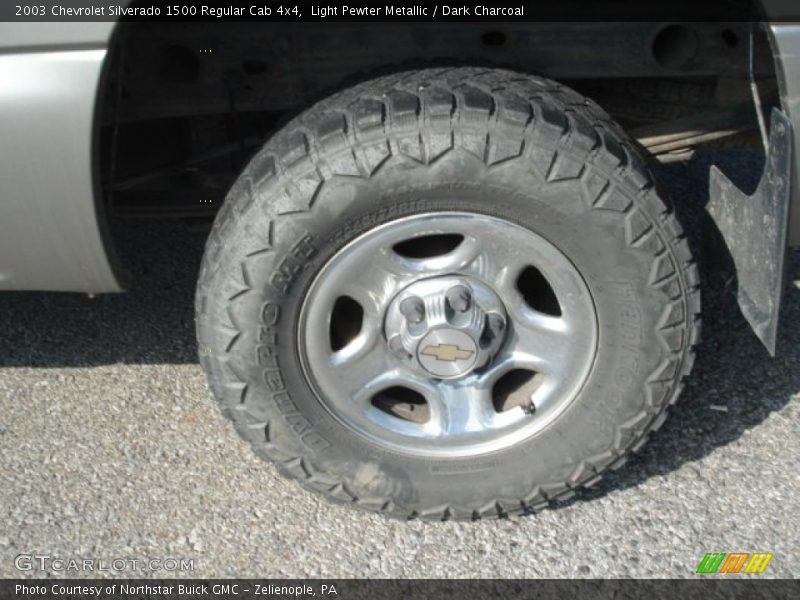 Light Pewter Metallic / Dark Charcoal 2003 Chevrolet Silverado 1500 Regular Cab 4x4