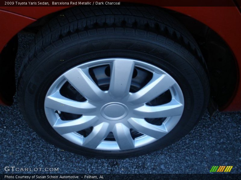 Barcelona Red Metallic / Dark Charcoal 2009 Toyota Yaris Sedan