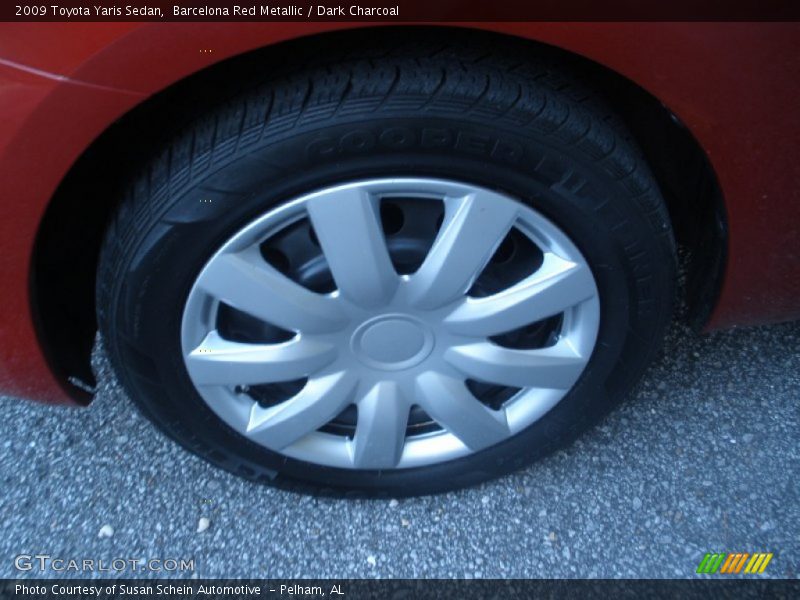 Barcelona Red Metallic / Dark Charcoal 2009 Toyota Yaris Sedan