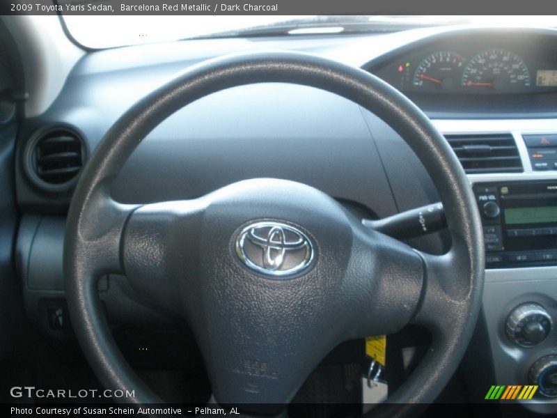 Barcelona Red Metallic / Dark Charcoal 2009 Toyota Yaris Sedan