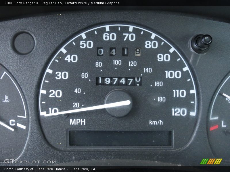 Oxford White / Medium Graphite 2000 Ford Ranger XL Regular Cab