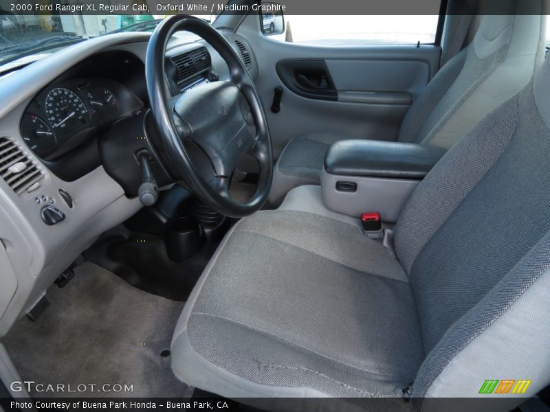  2000 Ranger XL Regular Cab Medium Graphite Interior