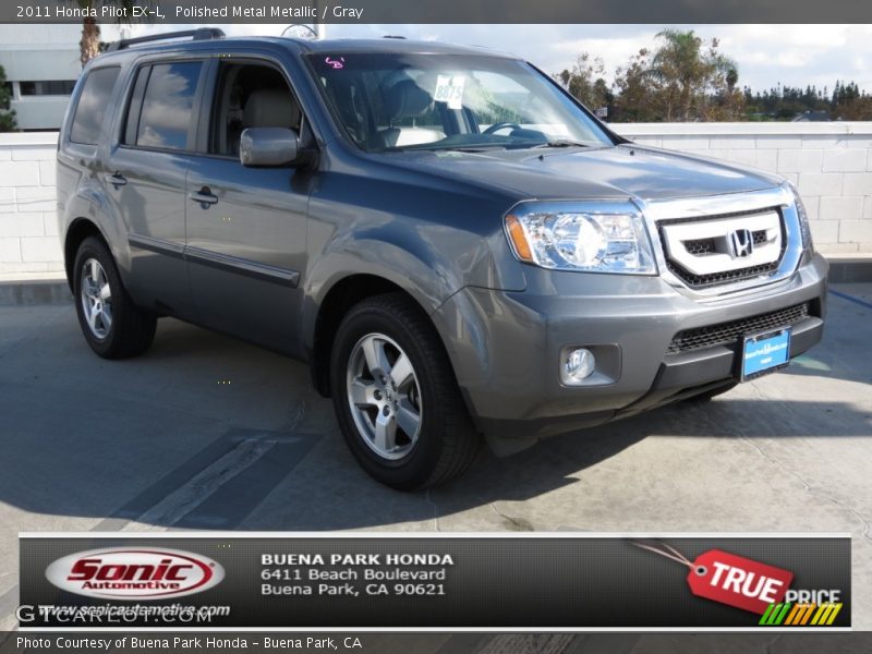 Polished Metal Metallic / Gray 2011 Honda Pilot EX-L