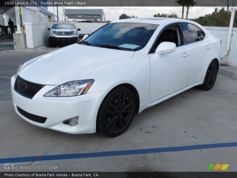 Starfire White Pearl / Black 2008 Lexus IS 250