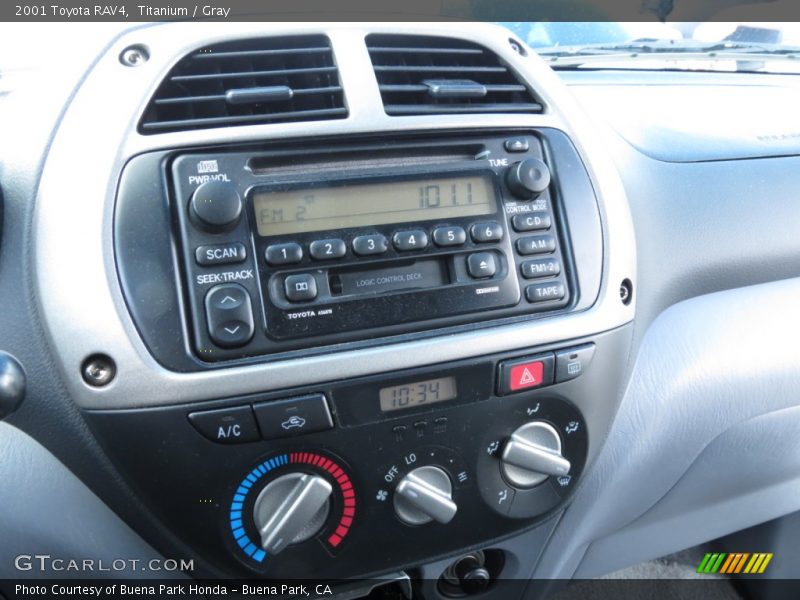 Controls of 2001 RAV4 