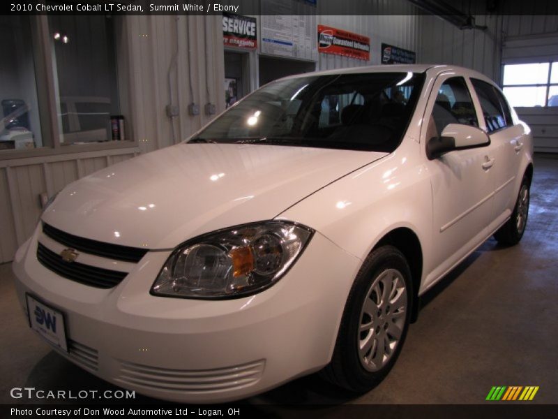 Summit White / Ebony 2010 Chevrolet Cobalt LT Sedan