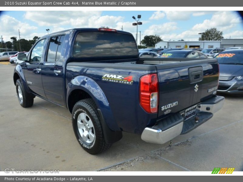 Marine Blue Metallic / Graphite 2010 Suzuki Equator Sport Crew Cab 4x4