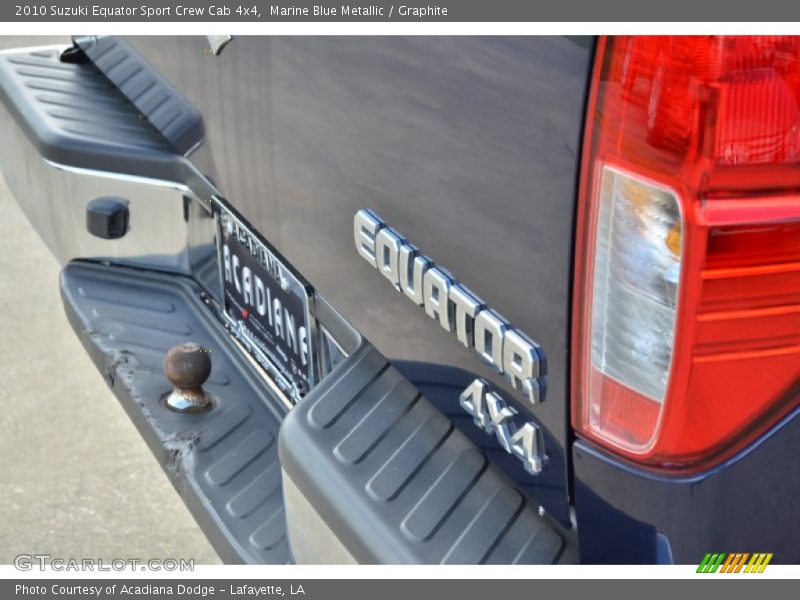 Marine Blue Metallic / Graphite 2010 Suzuki Equator Sport Crew Cab 4x4