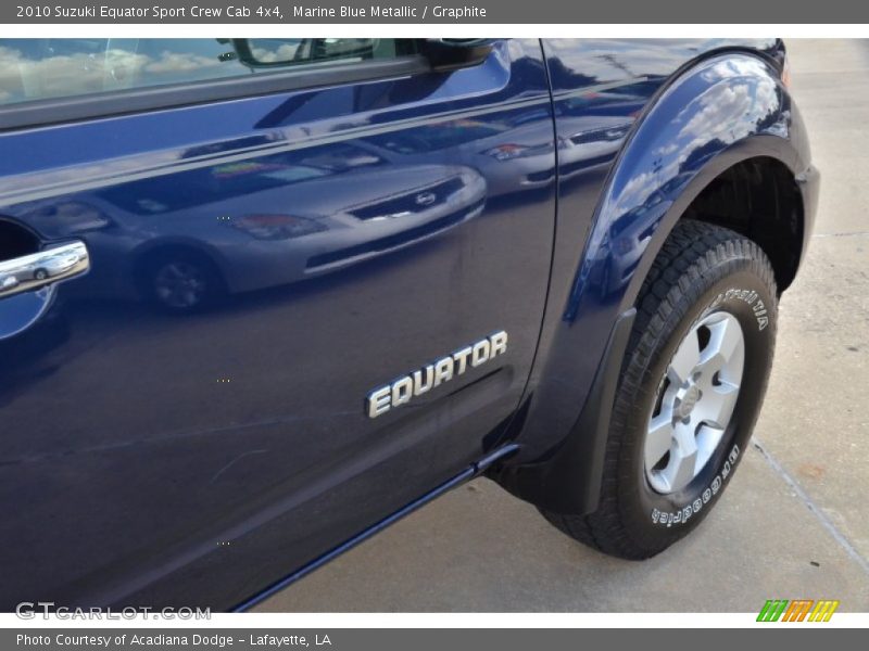 Marine Blue Metallic / Graphite 2010 Suzuki Equator Sport Crew Cab 4x4