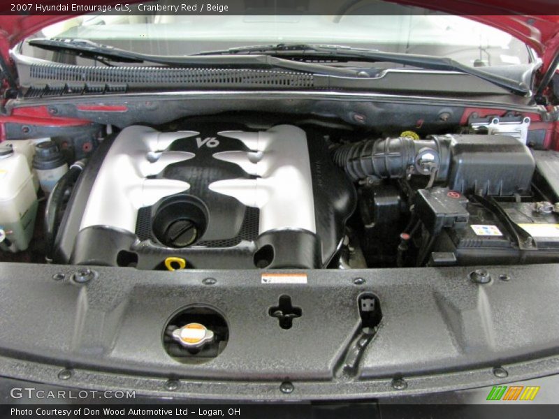 Cranberry Red / Beige 2007 Hyundai Entourage GLS