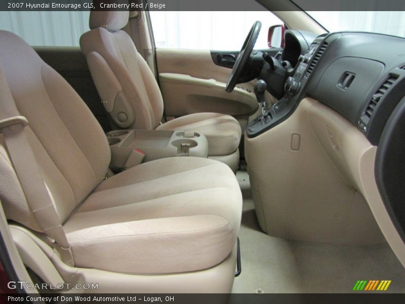Cranberry Red / Beige 2007 Hyundai Entourage GLS