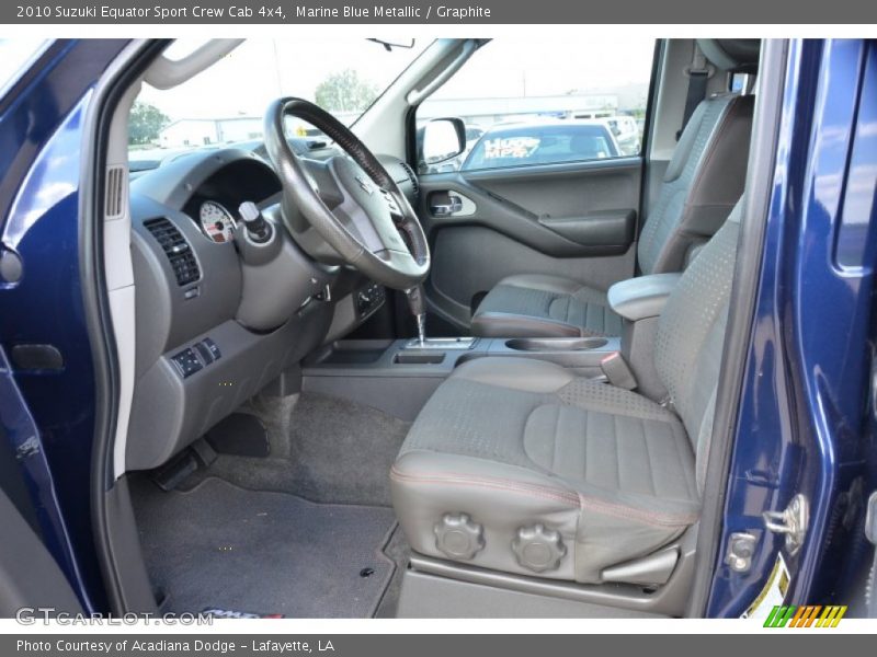 Marine Blue Metallic / Graphite 2010 Suzuki Equator Sport Crew Cab 4x4