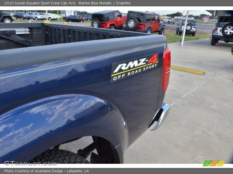 Marine Blue Metallic / Graphite 2010 Suzuki Equator Sport Crew Cab 4x4