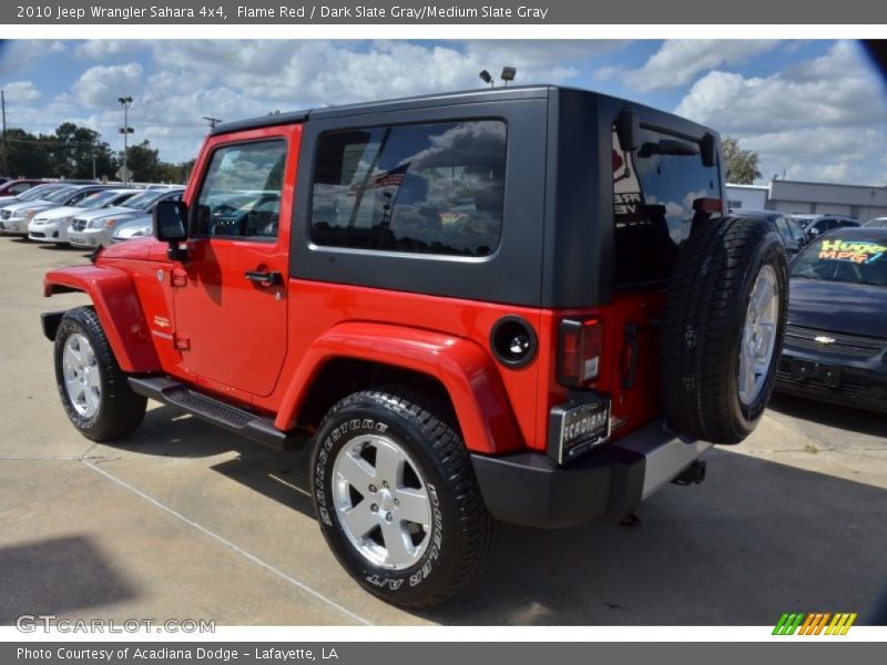 Flame Red / Dark Slate Gray/Medium Slate Gray 2010 Jeep Wrangler Sahara 4x4