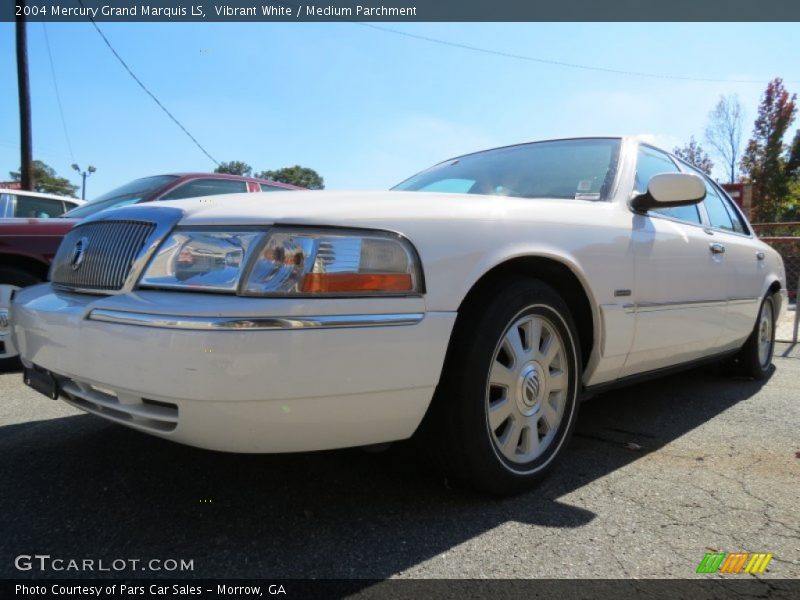 Vibrant White / Medium Parchment 2004 Mercury Grand Marquis LS