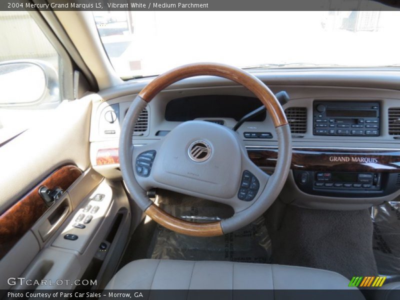 Vibrant White / Medium Parchment 2004 Mercury Grand Marquis LS