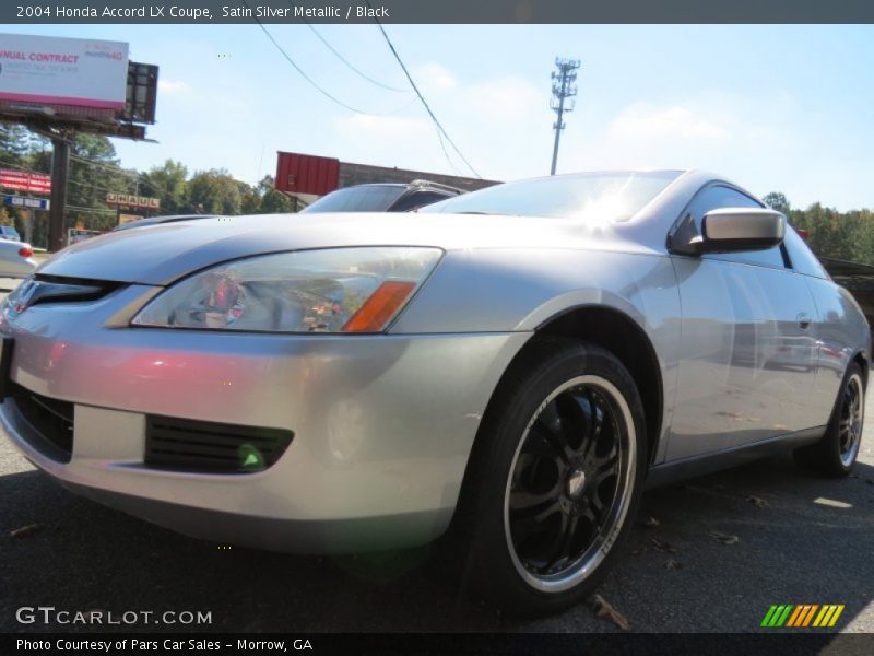 Satin Silver Metallic / Black 2004 Honda Accord LX Coupe