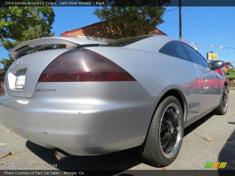 Satin Silver Metallic / Black 2004 Honda Accord LX Coupe